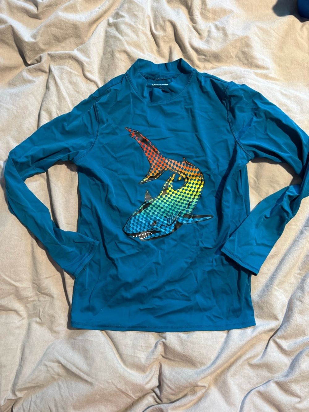 Lands' End Teal Swim Top